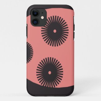 point black and pink background abstract iPhone 11 case