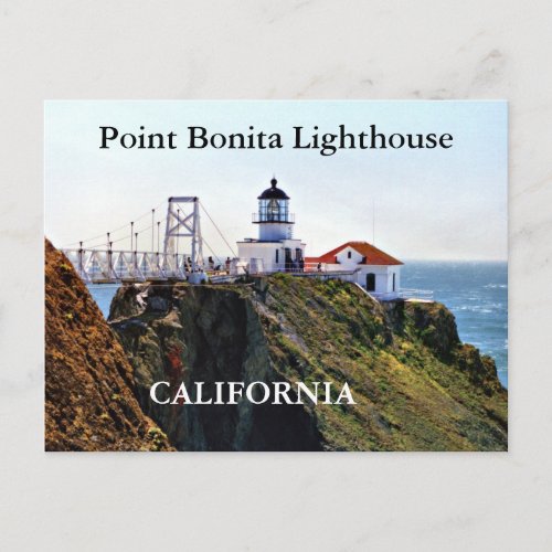 Point Bonita Lighthouse California Postcard