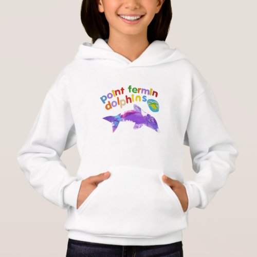 Point Fermin Dolphins 2020 2021 White Hoodie