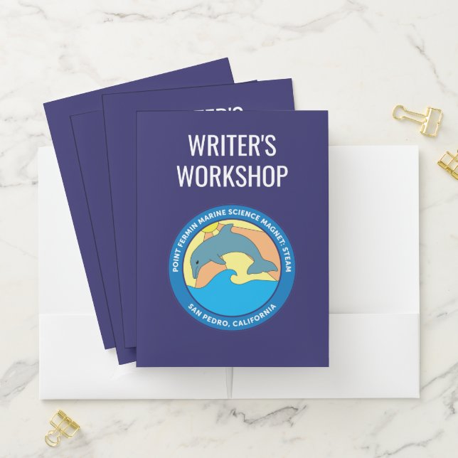 Point Fermin Elementary School Logo Personalized Pocket Folder (In Situ)