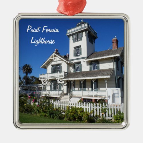 Point Fermin Lighthouse San Pedro Metal Ornament