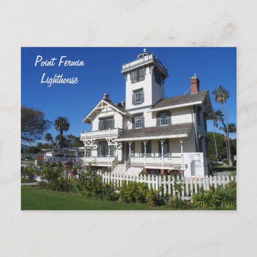 Point Fermin Lighthouse San Pedro Postcard