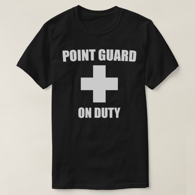 Point Guard on Duty Basketball T-Shirt (Design Front)