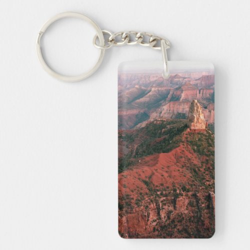 Point Imperial and Mount Hayden at Sunset Keychain