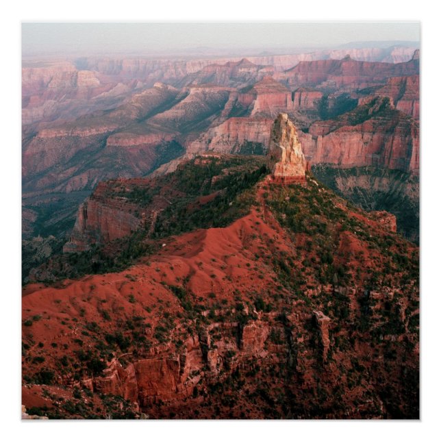 Point Imperial and Mount Hayden at Sunset Poster (Front)