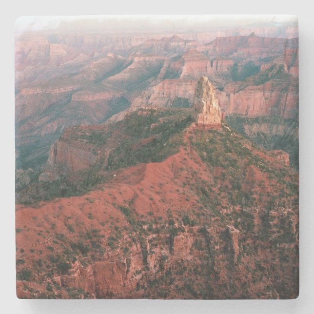 Point Imperial and Mount Hayden at Sunset Stone Coaster (Front)