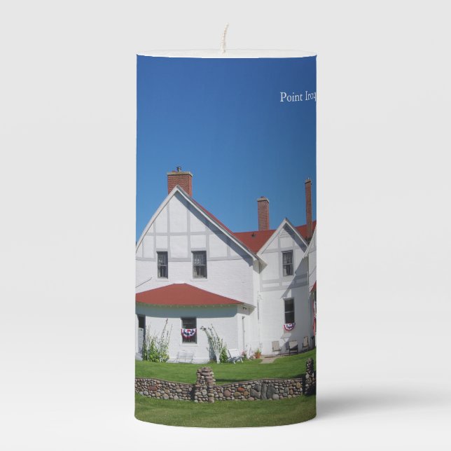Point Iroquois Lighthouse candle (Front)