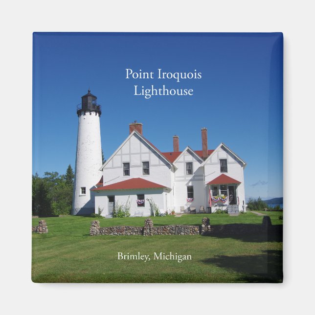 Point Iroquois Lighthouse magnet (Front)