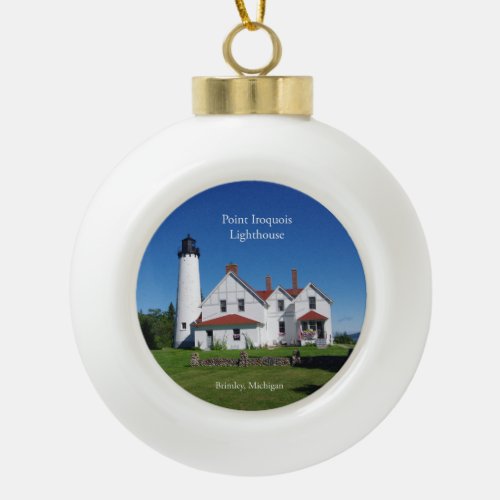 Point Iroquois Lighthouse ornament