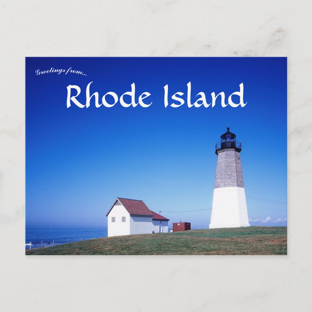 Point Judith Light Rhode Island USA Postcard Zazzle