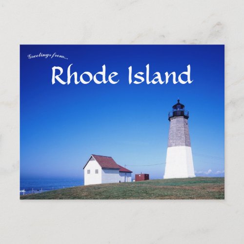 Point Judith Light Rhode Island USA Postcard