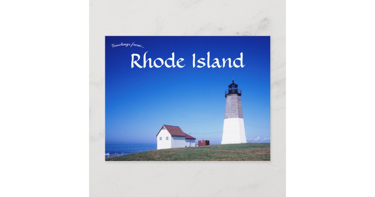 Point Judith Light Rhode Island USA Postcard Zazzle