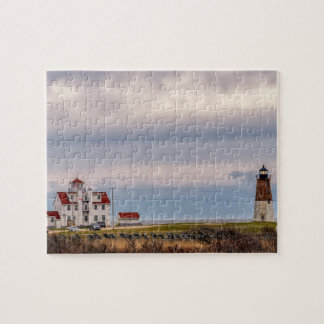 Point Judith Lighthouse at Rhode Island Jigsaw Puzzle