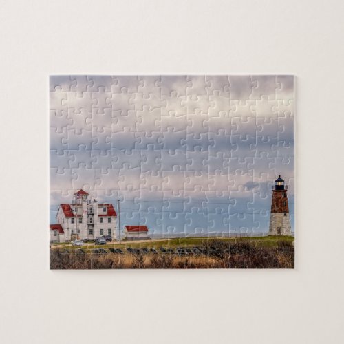 Point Judith Lighthouse at Rhode Island Jigsaw Puzzle