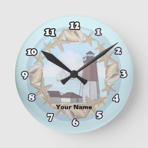 Point Judith Lighthouse custom name  Clock