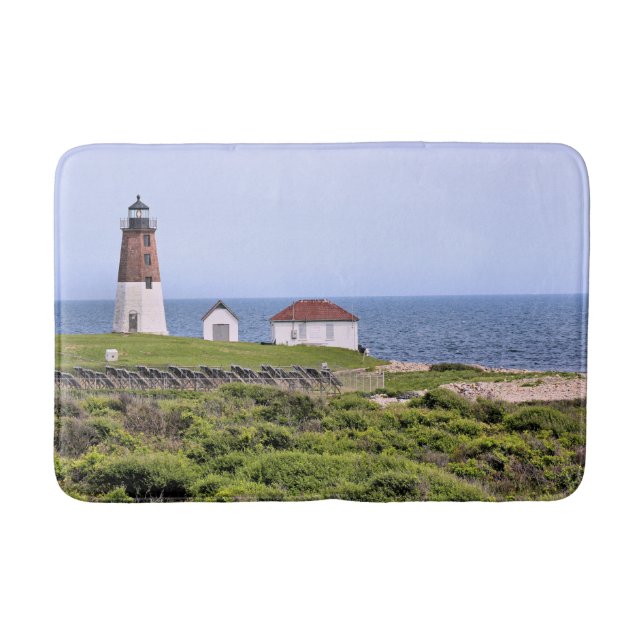 Point Judith Lighthouse, Rhode Island Bath Mat (Front)