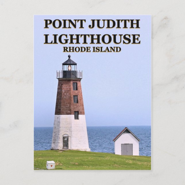 Point Judith Lighthouse, Rhode Island Postcard (Front)