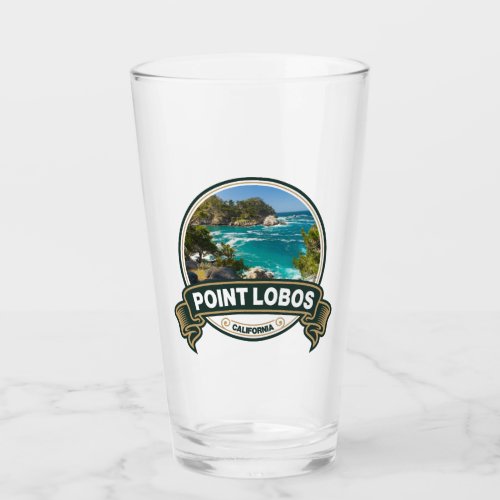 Point Lobos California Travel Badge Glass