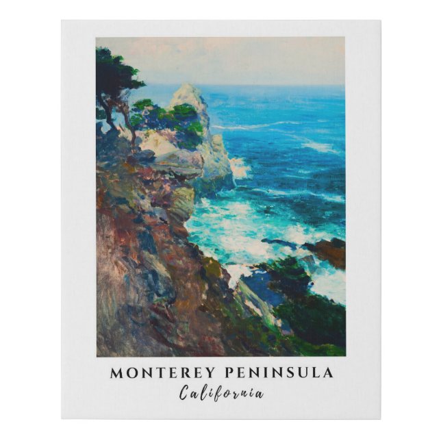 Point Lobos Monterey Peninsula California Coast Faux Canvas Print (Front)