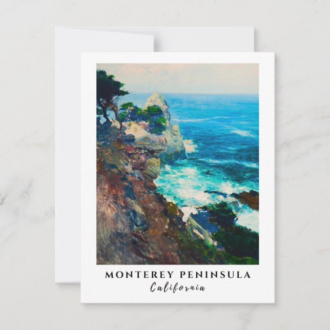 Point Lobos Monterey Peninsula California Coastal Note Card (Front)