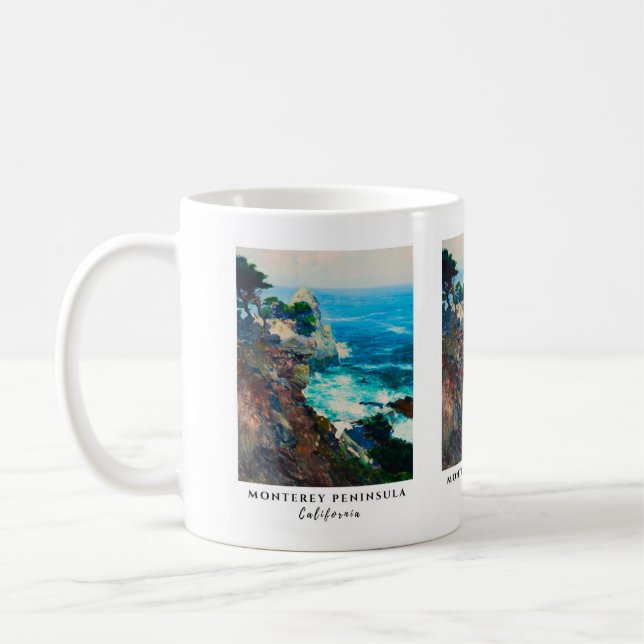 Point Lobos Monterey Peninsula California Seascape Coffee Mug (Left)