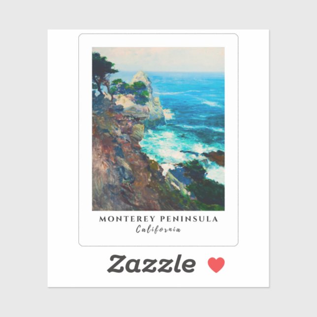 Point Lobos Monterey Peninsula California Seascape Sticker (Sheet)