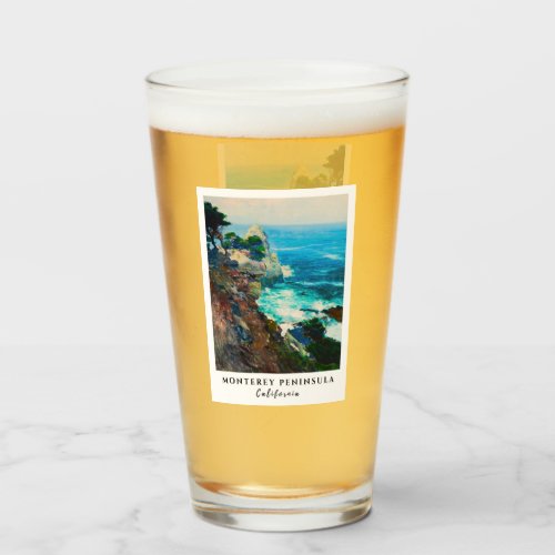 Point Lobos Monterey Peninsula California Souvenir Glass