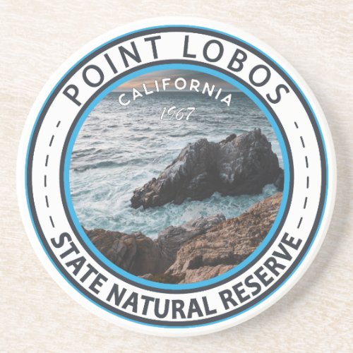 Point Lobos State Natural Reserve California Badge Coaster