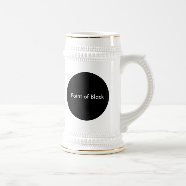 Point of Black Beer Stein (Right)