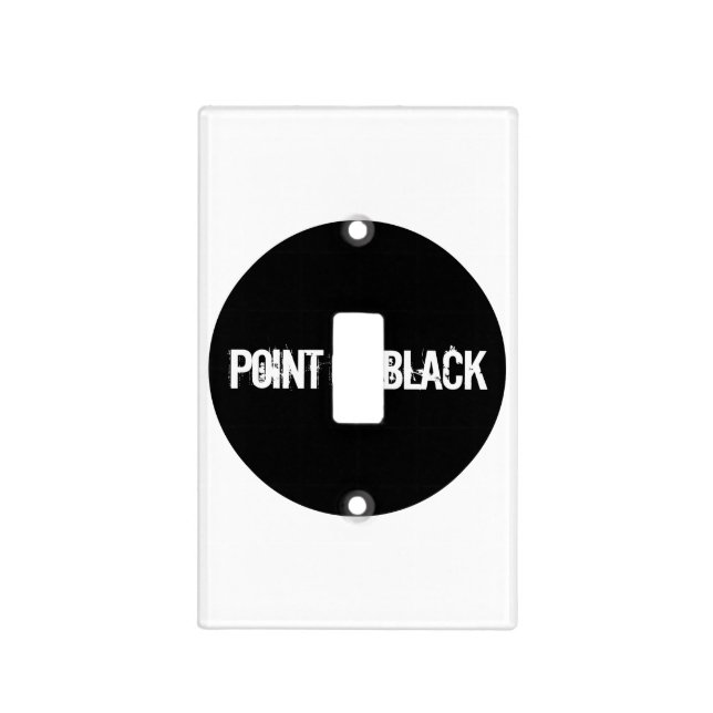 "Point of Black" Light Switch Cover (Front)