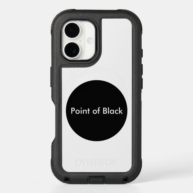 Point of Black Otterbox iPhone Case (Back)