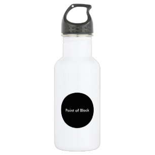 Point of Black Stainless Steel Water Bottle