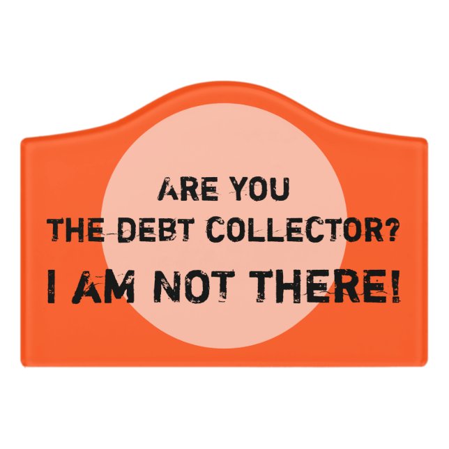 POINT OF INTEREST + your own sign, text & backgr. Door Sign (Small Crest Front)