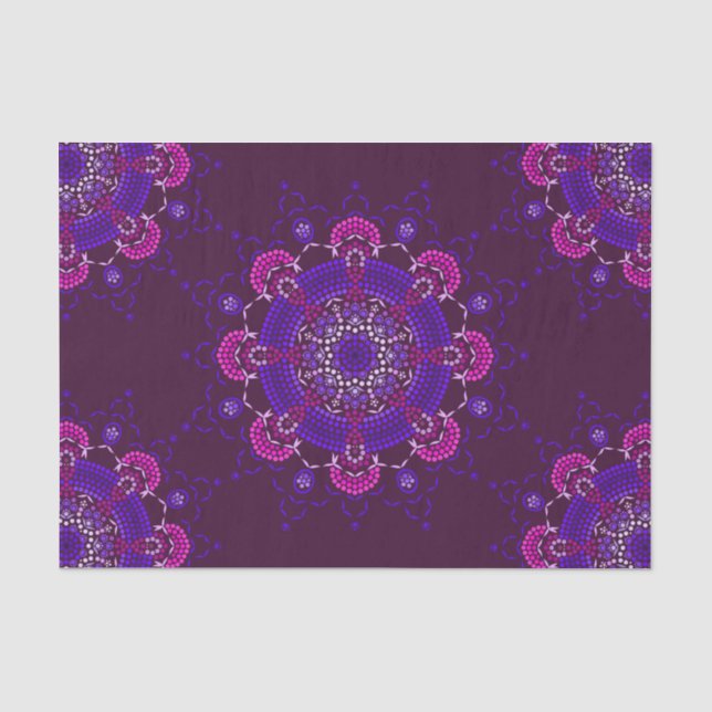 Point painting meets Mandala 1.21 Tissue Paper (Front)