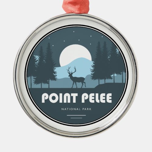 Point Pelee National Park Deer Metal Ornament