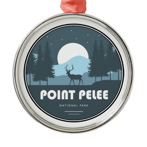 Point Pelee National Park Deer Metal Ornament