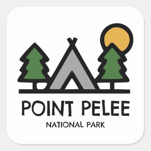 Point Pelee National Park Ontario Canada Square Sticker