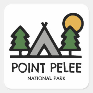 Point Pelee National Park Ontario Canada Square Sticker