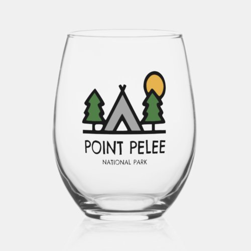 Point Pelee National Park Ontario Canada Stemless Wine Glass