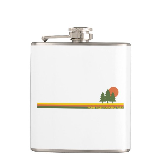 Point Pelee National Park Pine Trees Sun Flask (Front)