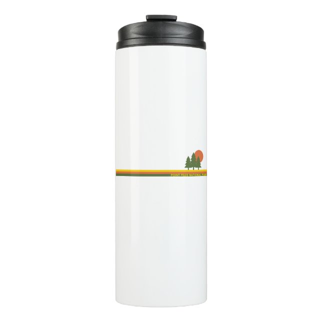 Point Pelee National Park Pine Trees Sun Thermal Tumbler (Front)