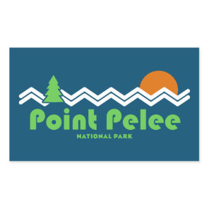 Point Pelee National Park Retro Rectangular Sticker