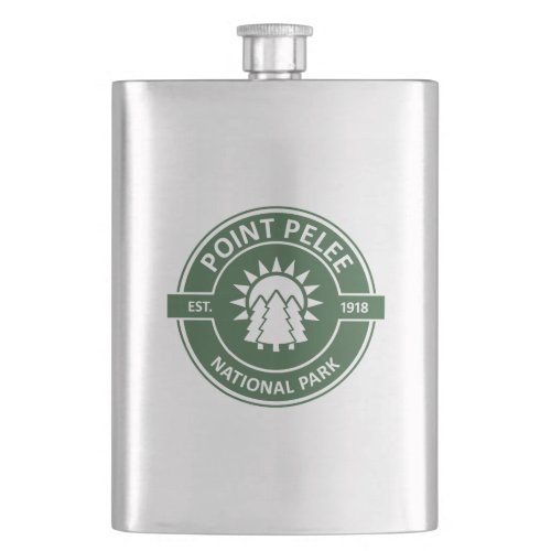 Point Pelee National Park Sun Trees Flask