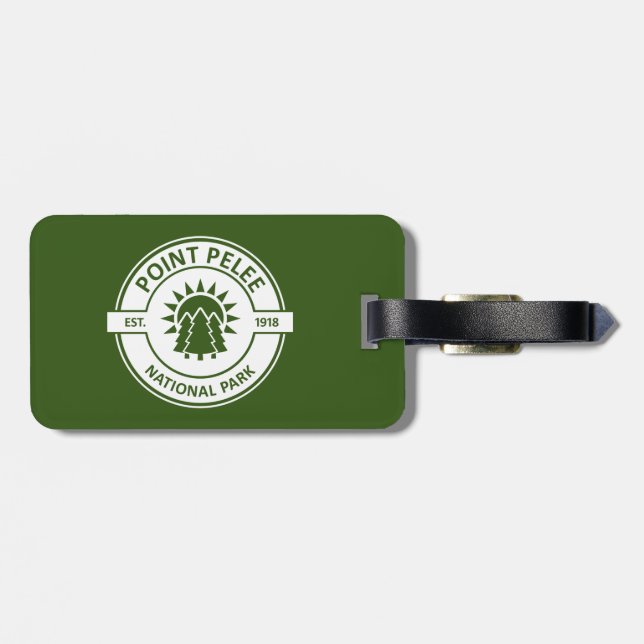 Point Pelee National Park Sun Trees Luggage Tag (Back Horizontal)