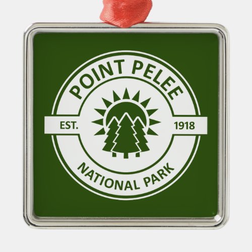 Point Pelee National Park Sun Trees Metal Ornament
