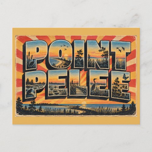 Point Pelee ON Southernmost Point Marsh Art Postcard