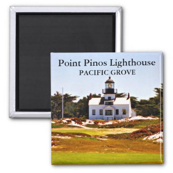 Point Pinos Lighthouse  California Magnet by LighthouseGuy at Zazzle
