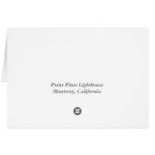 Point Pinos Lighthouse Cards (Back Horizontal)