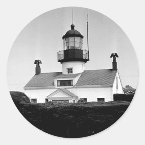 Point Pinos Lighthouse Classic Round Sticker