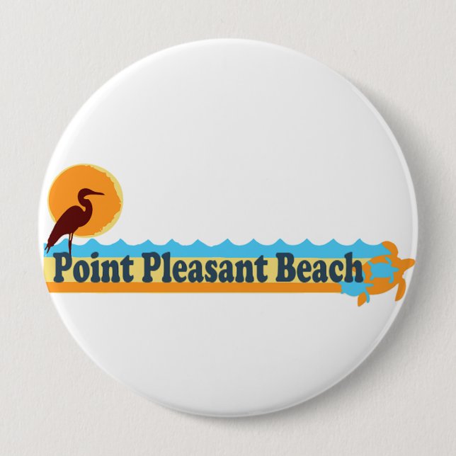Point Pleasant Beach. Pinback Button (Front)
